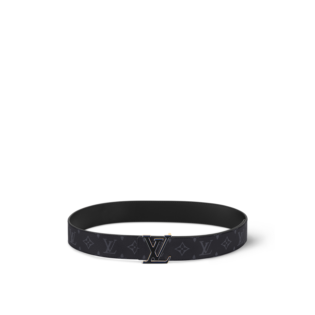 LV 3 Steps 40mm Reversible Belt Monogram Eclipse Canvas - Men